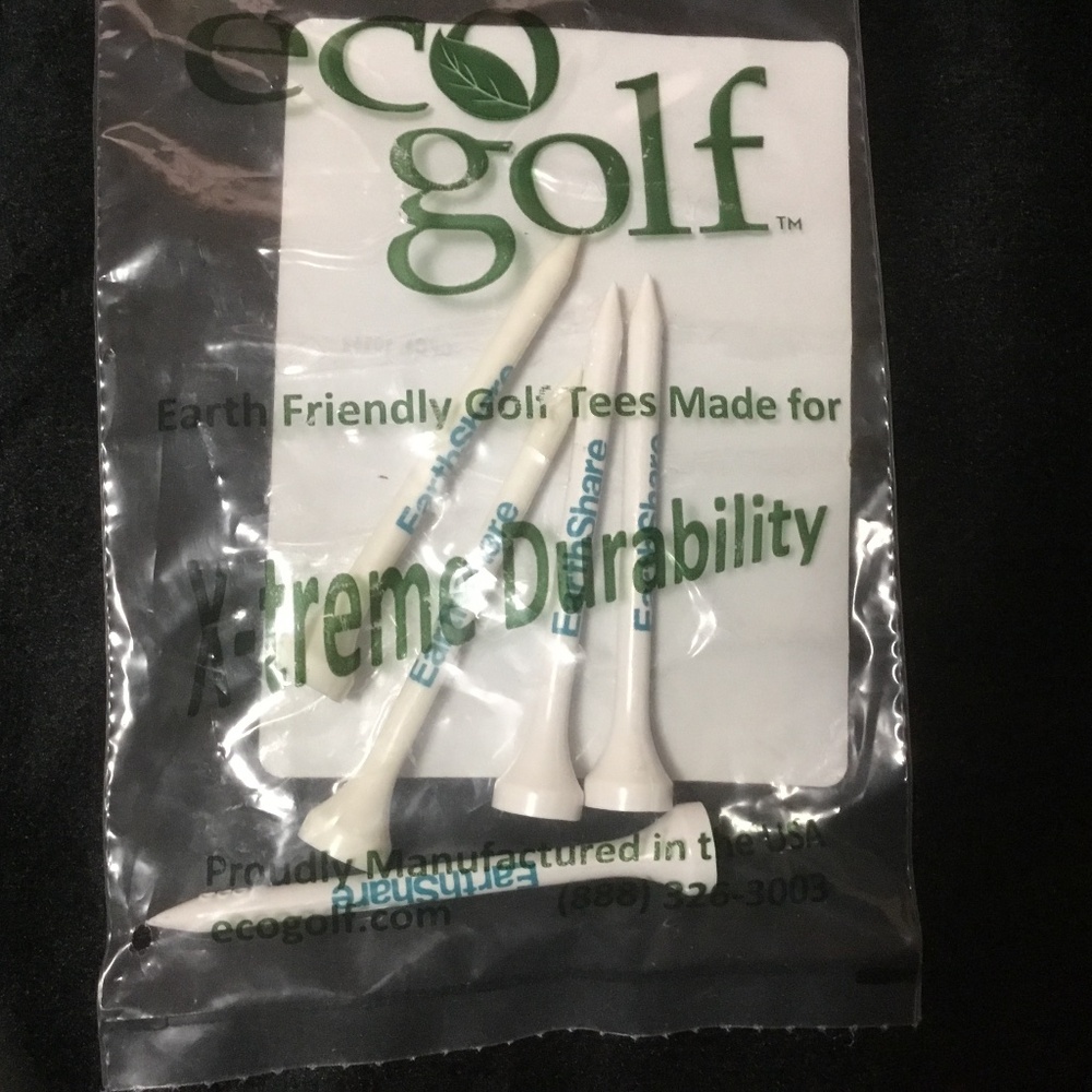5 Eco Golf Tees made from corn (Environmental & Conservation)